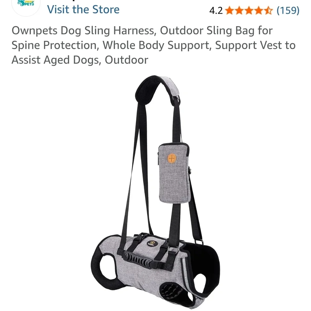 Gray Pet Harness